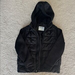 Old Navy Kids Black Hooded Jacket